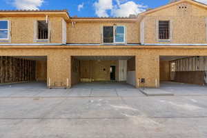 View of front of home with stucco siding