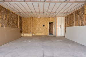 View of below grade area