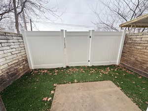 View of yard featuring a patio