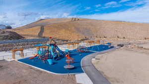 Playground at private lake