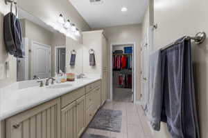 Primary Bathroom with vanity