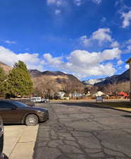 View of road with a mountain view