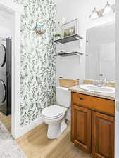 Half-bath, laundry room