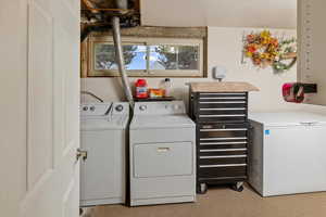 Laundry area with washer and dryer