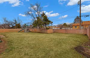 View of backyard