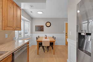 Dining room featuring hardwood floors