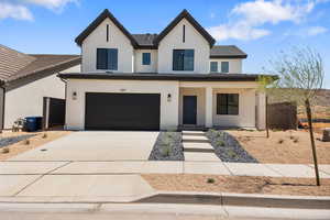 View of front of house featuring a garage