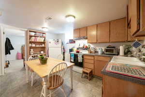 Basement kitchen.