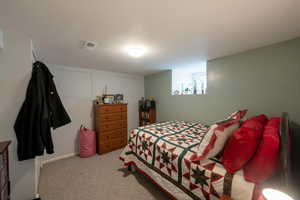 Bedroom carpet flooring.