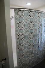 Bathroom suite Interior details with a textured ceiling