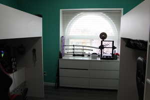 Bedroom 3 featuring dark hardwood / wood-style flooring