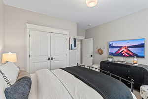 Bedroom featuring a closet