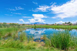 View of water feature featuring a mountain view