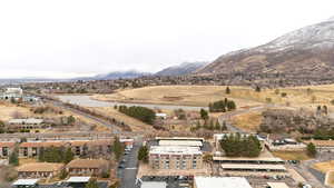 Bird's eye view featuring a mountain view