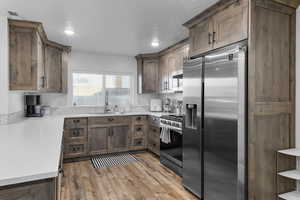 Basement apartment kitchen