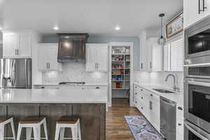 Kitchen and view of pantry