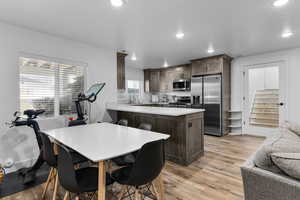 Basement apartment kitchen