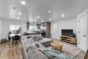 Basement apartment living room