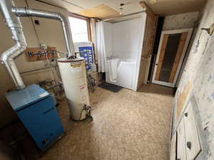 Utilities with gas water heater