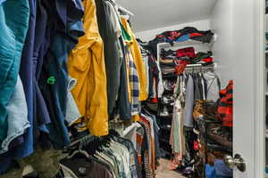 View of spacious closet