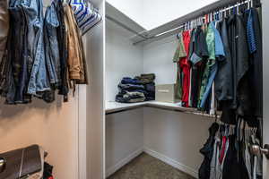 View of spacious closet