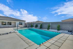 View of pool with a patio