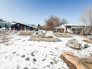 View of snowy yard