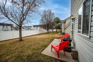 View of yard featuring a patio area