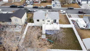 Birds eye view of property