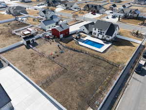 Birds eye view of property