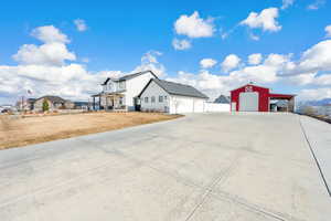 View of the property and ample parking.