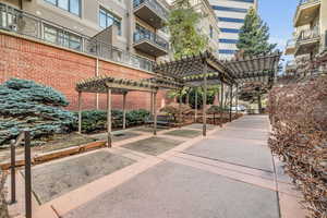 View of property's community featuring a pergola