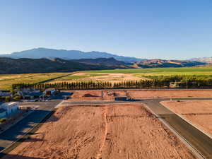 Bird's eye view with a rural view and a mountain view