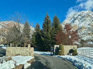 View of street featuring a mountain view