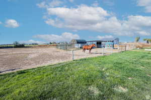 View of yard featuring a rural view