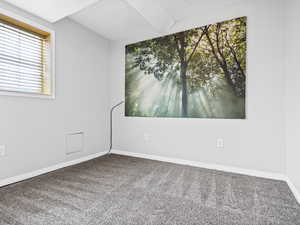 View of carpeted empty room