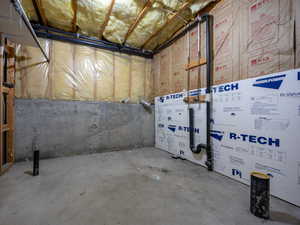 Room to add a bathroom in the basement.