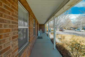 View of patio / terrace with covered porch