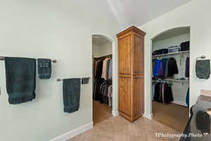 Bathroom featuring tile patterned flooring