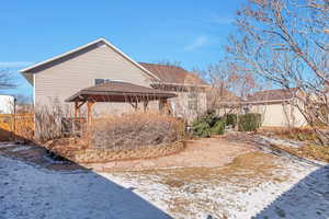 Exterior space featuring a gazebo