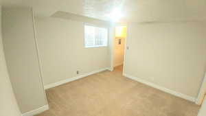 Empty room with light carpet