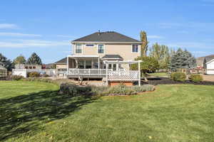 Back deck and hot tub