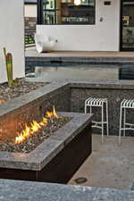 Details with an outdoor fire pit