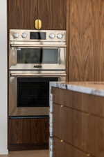 Kitchen featuring double oven