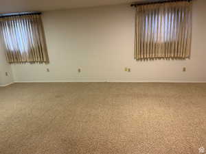 View of carpeted empty room