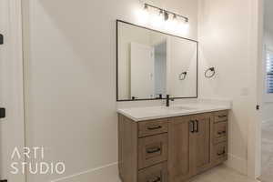 Bathroom with vanity