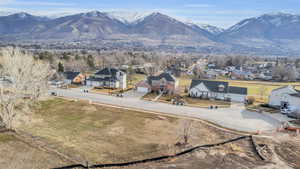 Exterior space with a mountain view