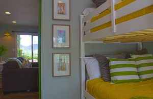 Bedroom featuring wood-type flooring