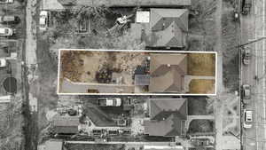 Aerial view of home