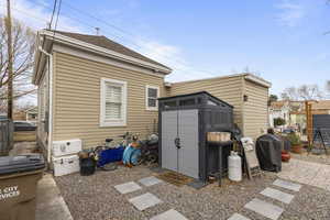 Backyard Remodeled with flowering bushes and plants